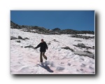 2005-08-20 Lyell (49) heeling down the snow